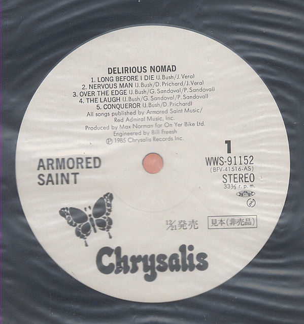 Armored Saint - Delirious Nomad (LP, Album, Promo)