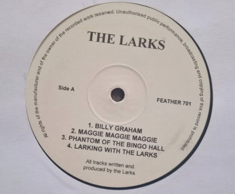 The Larks (2) - The Larks (LP, Album, Comp, Unofficial)
