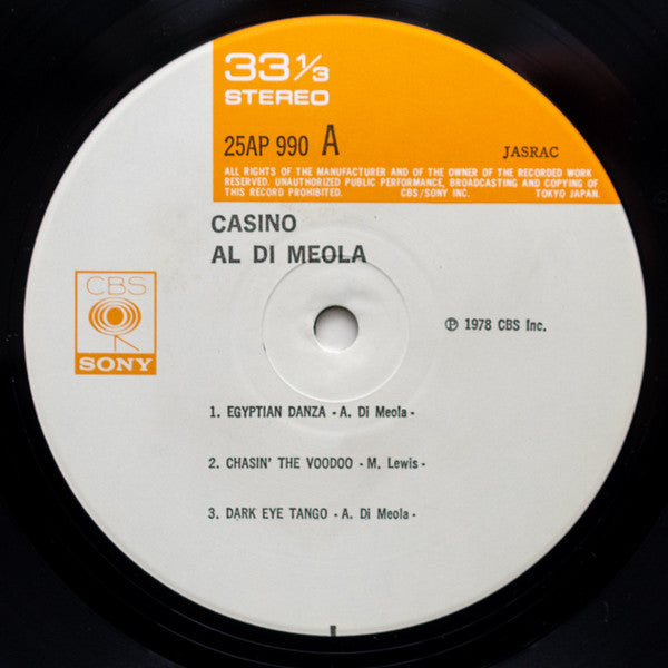 Al Di Meola - Casino (LP, Album)