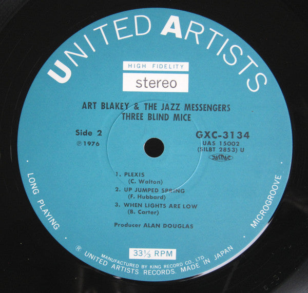 Art Blakey & The Jazz Messengers - 3 Blind Mice (LP, Album, RE)