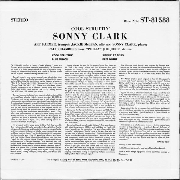 Sonny Clark - Cool Struttin' (LP, Album, RE)