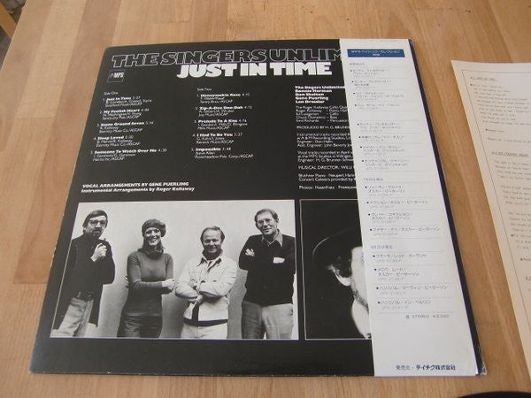The Singers Unlimited - Just In Time (LP, Album, RE)