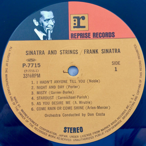 Frank Sinatra - Sinatra & Strings (LP, Album, RE)