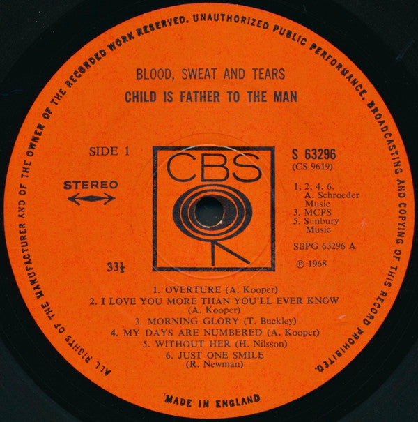 Blood, Sweat And Tears - Child Is Father To The Man (LP, Album)