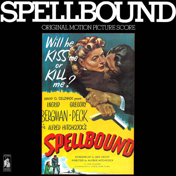 Miklos Rosza* - Spellbound (Original Motion Picture Score) (LP, Album)