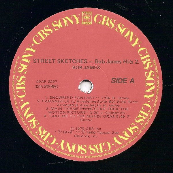 Bob James - Street Sketches - Bob James Hits 2 (LP, Comp)