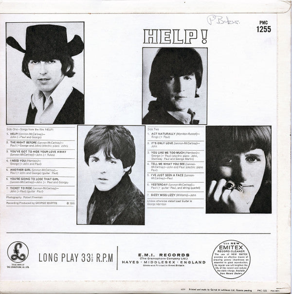 The Beatles - Help! (LP, Album, Mono, MT )