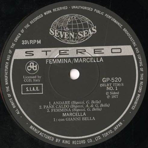 Marcella* - Femmina (LP, Album)