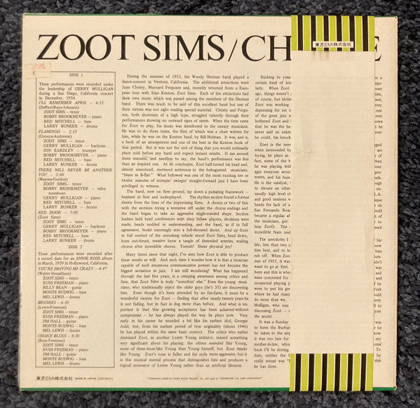 Zoot Sims - Choice (LP, Album)