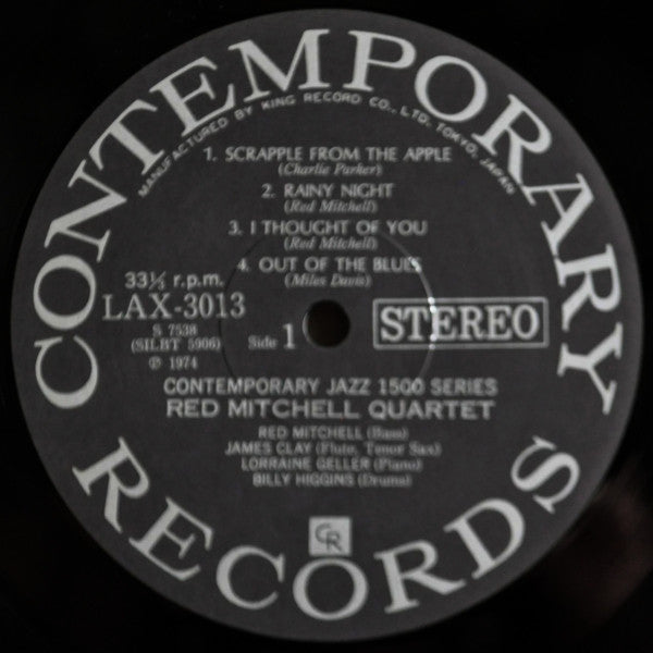 Red Mitchell Quartet - Red Mitchell Quartet (LP, Album, RE)