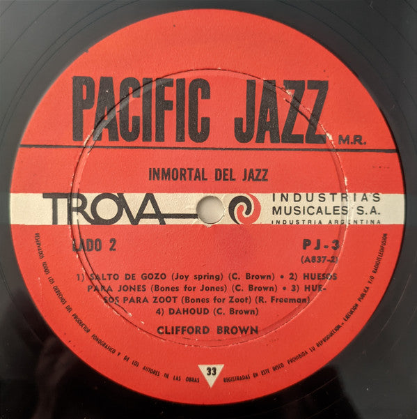 Clifford Brown Con Zoot Sims - Immortal Del Jazz (LP, Album, RE)