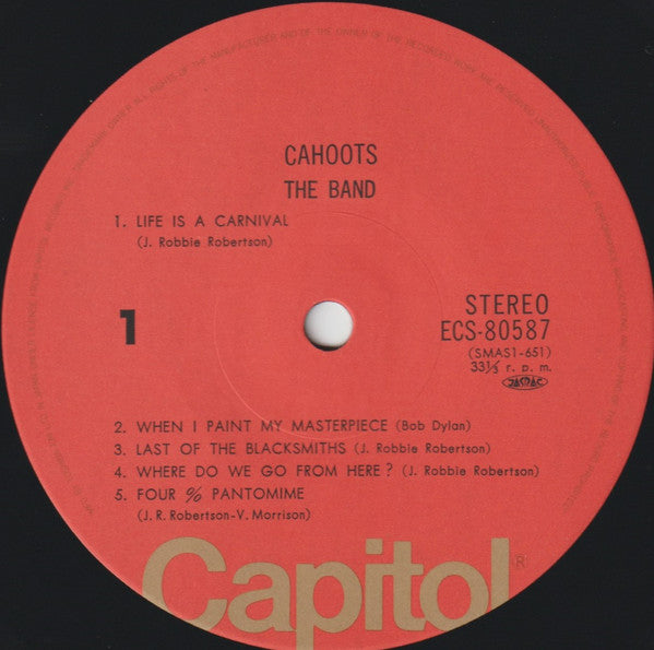 The Band - Cahoots (LP, Album, RE, Gat)
