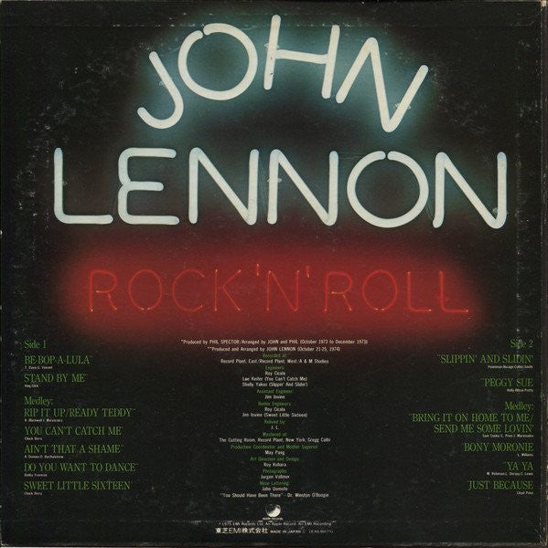 John Lennon - Rock 'N' Roll (LP, Album)