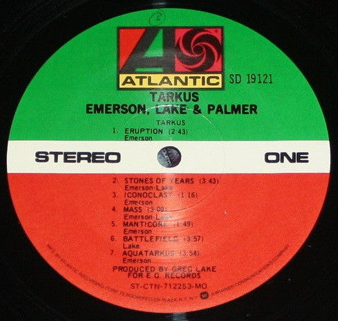 Emerson, Lake & Palmer - Tarkus (LP, Album, RE, MO )