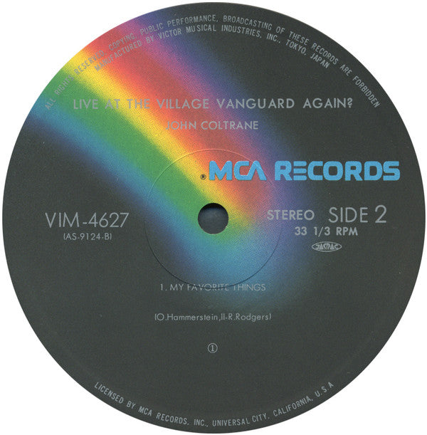 John Coltrane - Live At The Village Vanguard Again! (LP, Album, Gat)