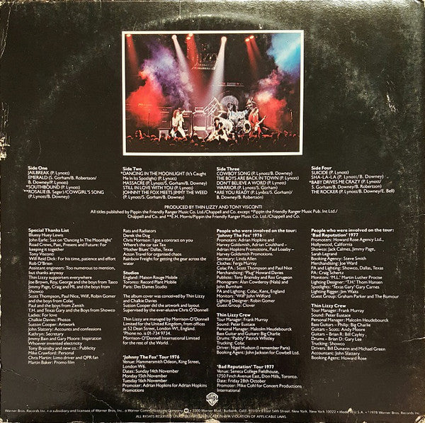 Thin Lizzy - Live And Dangerous (2xLP, Album, Los)