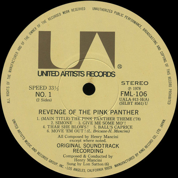 Henry Mancini - Revenge Of The Pink Panther (Original Motion Pictur...