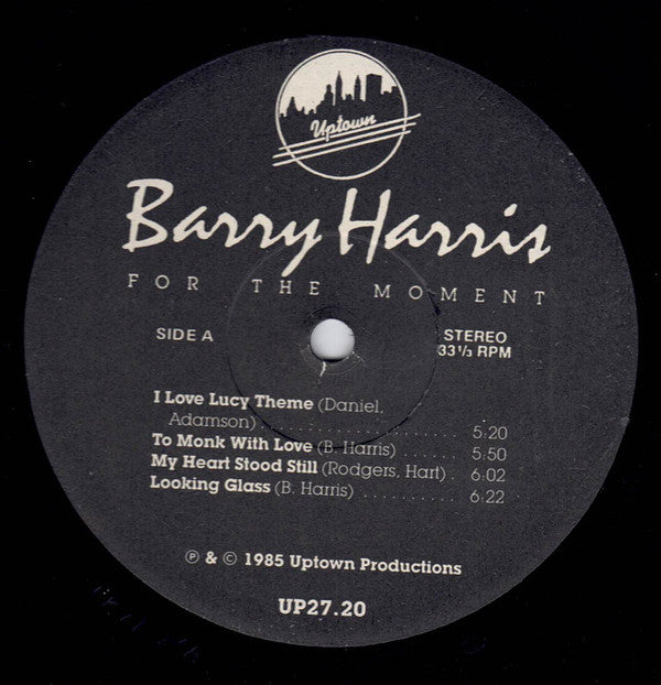 Barry Harris (2) - For The Moment (LP, Album)