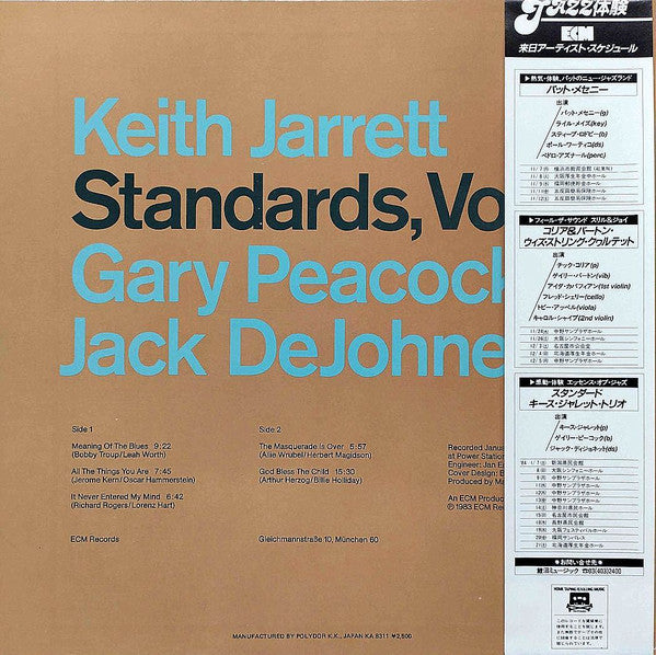Keith Jarrett - Standards, Vol. 1(LP, Album)