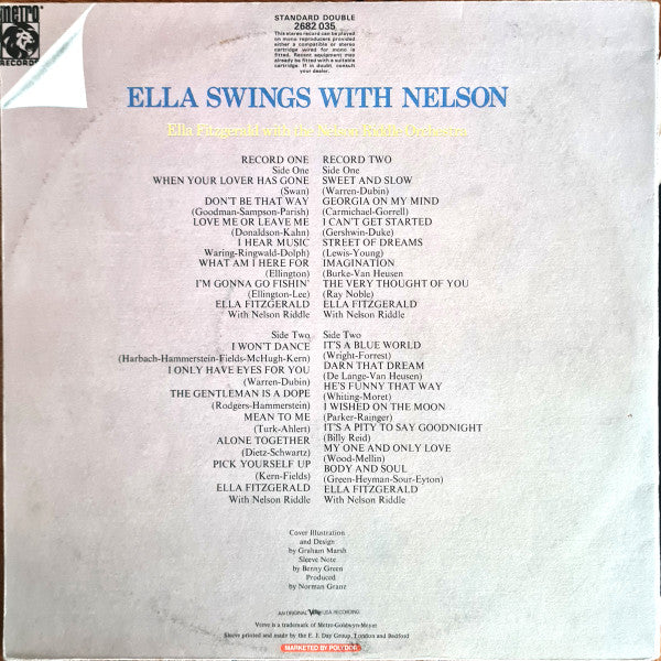 Ella Fitzgerald - Ella Swings With Nelson(2xLP, Comp, Gat)