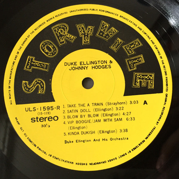 Duke Ellington - Duke Ellington &  Johnny Hodges(LP, Comp)
