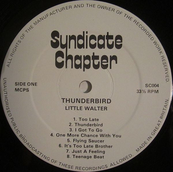 Little Walter - Thunderbird (LP, Comp)