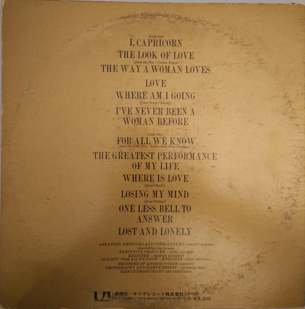 Shirley Bassey - I, Capricorn (LP, Album)