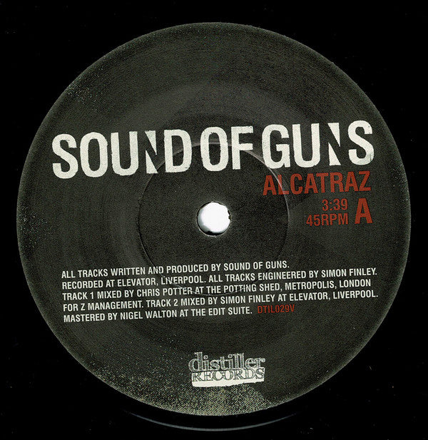 Sound Of Guns - Alcatraz (7"" + CD, Single, Promo)