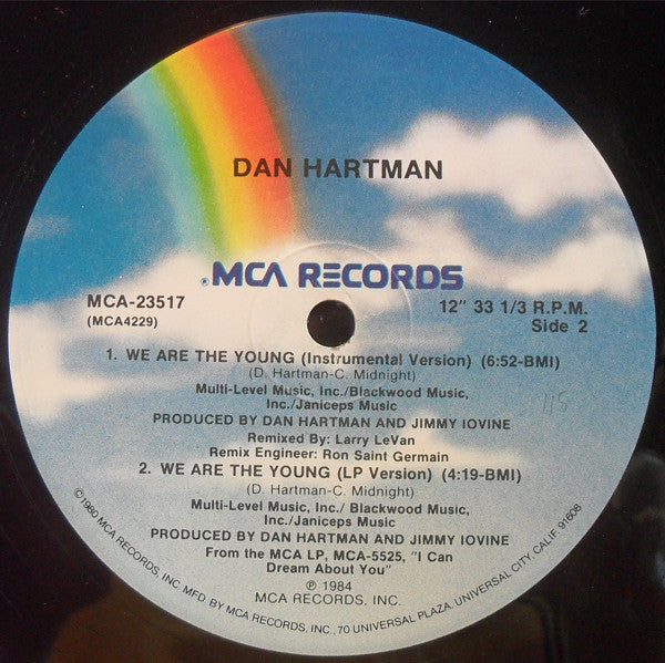 Dan Hartman - We Are The Young (12"")