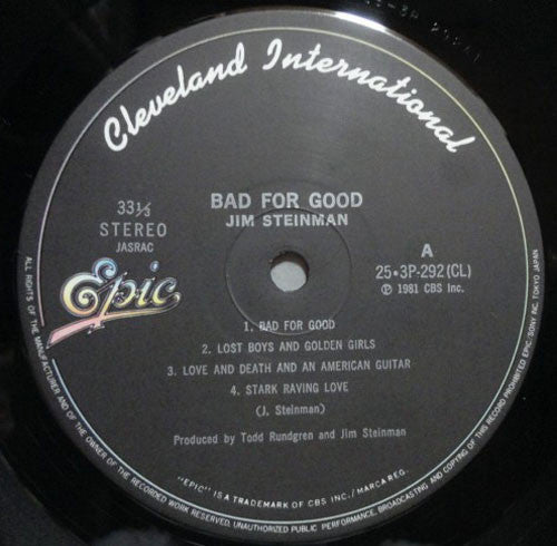 Jim Steinman - Bad For Good (LP, Album + 7"")