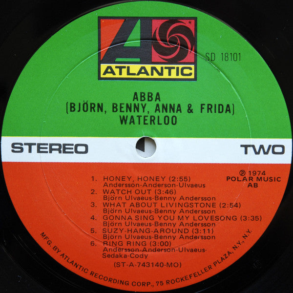 ABBA, Björn, Benny, Anna & Frida* - Waterloo (LP, Album, MO )
