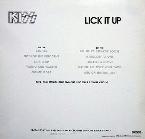 Kiss - Lick It Up (LP, Album)