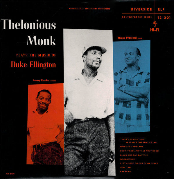Thelonious Monk - Thelonious Monk Plays Duke Ellington(LP, Album, M...