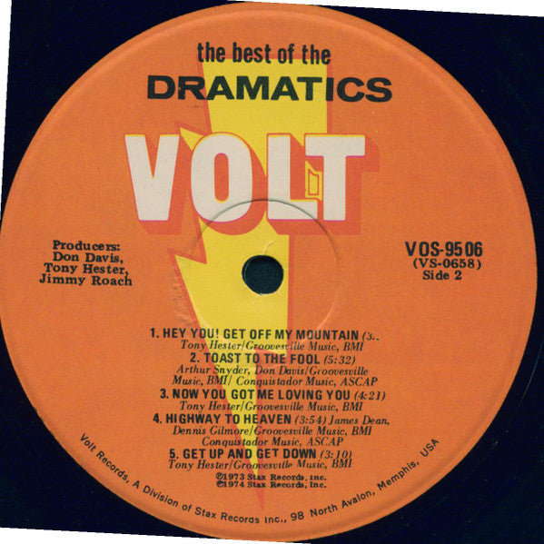 The Dramatics - The Best Of The Dramatics (LP, Comp)