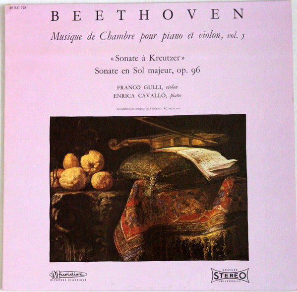 Ludwig van Beethoven - Musique De Chambre Pour Piano Et Violon, Vol...