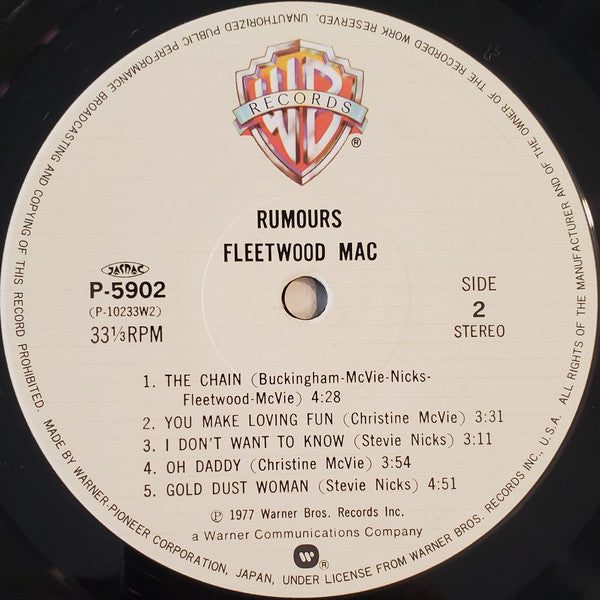 Fleetwood Mac - Rumours (LP, Album, RE, Tex)