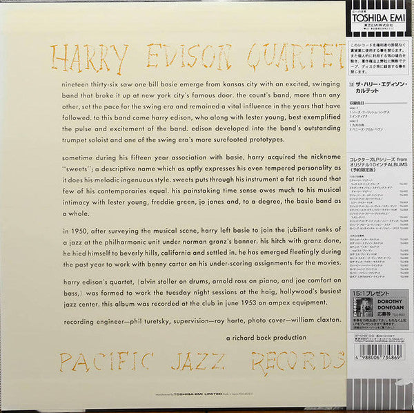 Harry Edison Quartet* - 'Sweets' At The Haig (LP, Album, Mono, RE)