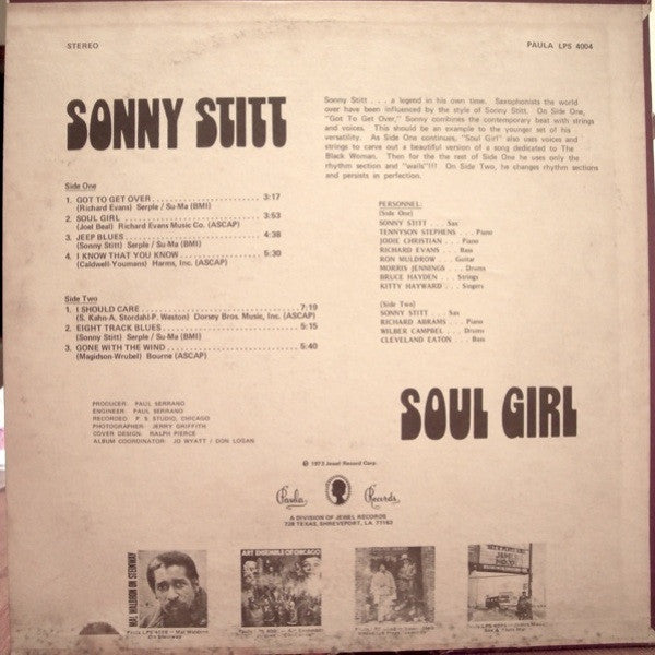 Sonny Stitt - Soul Girl (LP)