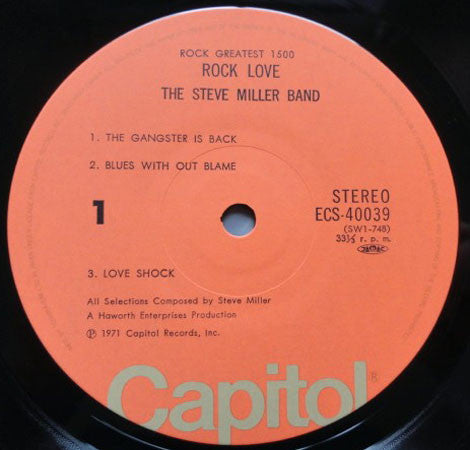 Steve Miller Band - Rock Love (LP, Album, RE)
