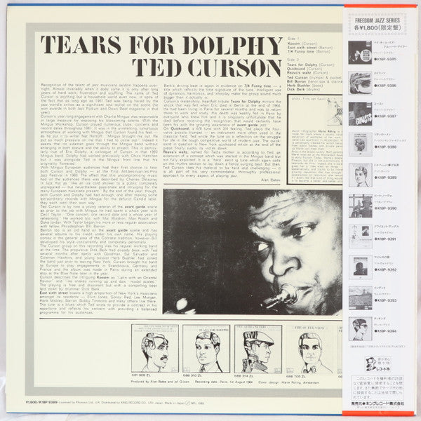 Ted Curson Quartet - Tears For Dolphy (LP, Album)