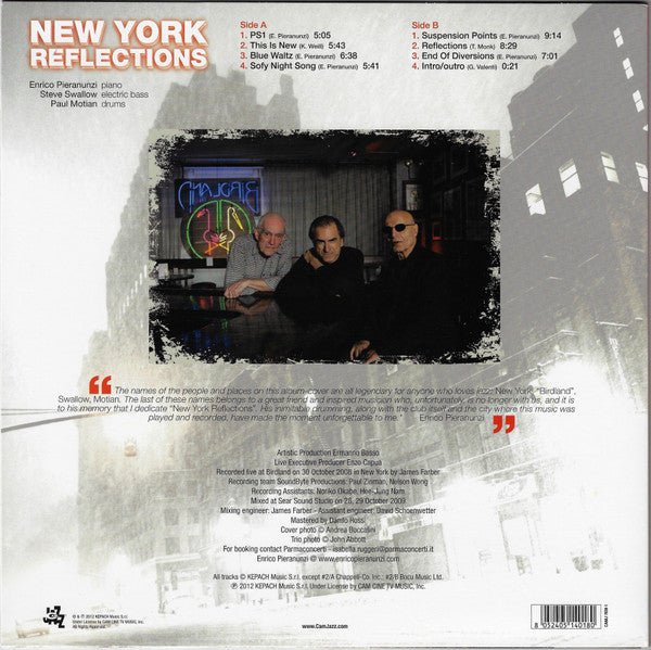 Enrico Pieranunzi Trio - New York Reflections (Live At Birdland)(LP...