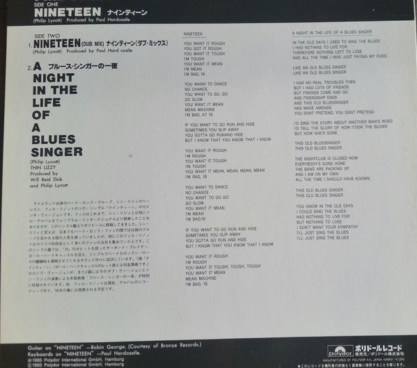 Phil Lynott - Nineteen (12"", Single)