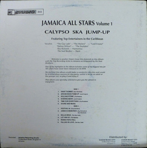 Various - Presenting Jamaica All Stars Volume 1 (LP, Comp, RE, Whi)