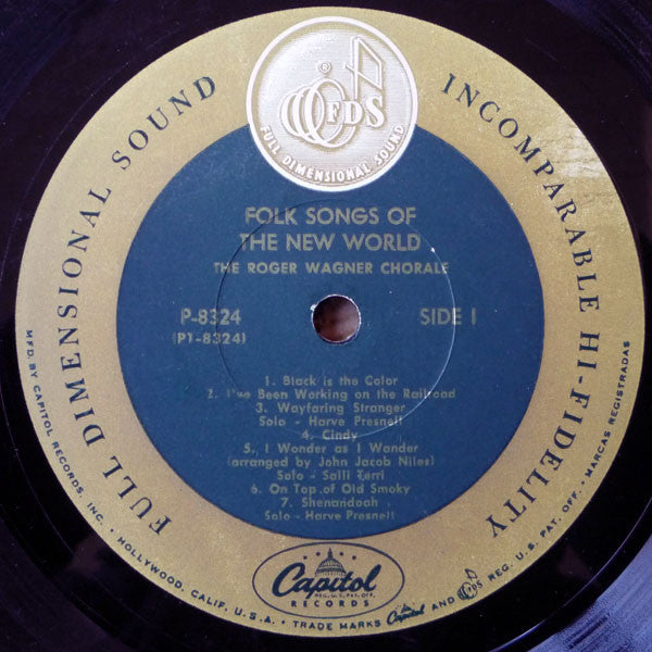 The Roger Wagner Chorale - Folk Songs Of The New World (LP)