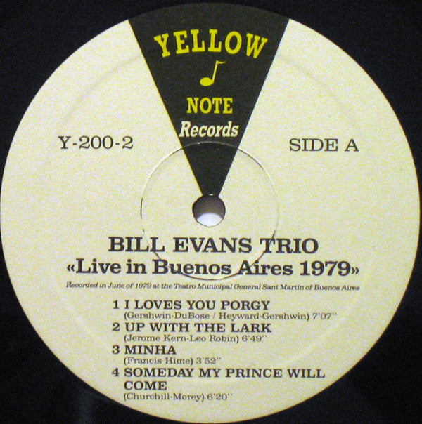 The Bill Evans Trio - Live In Buenos Aires 1979(2xLP, Album, Unoffi...