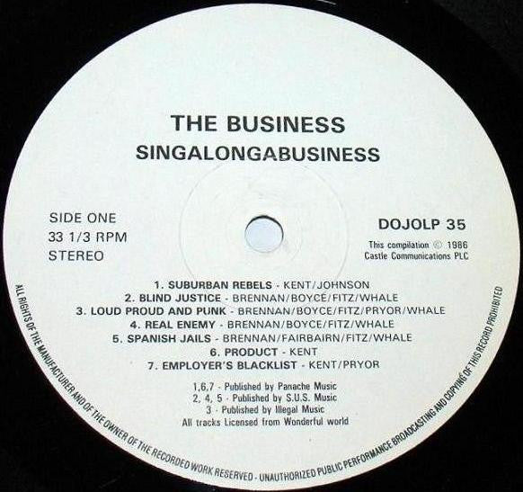 The Business - Singalong A Business (LP, Comp)