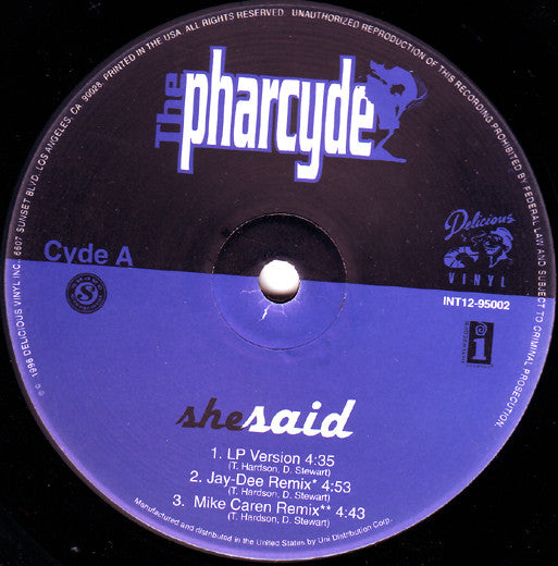 The Pharcyde - She Said (12"")