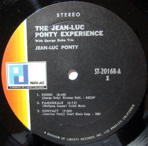 Jean-Luc Ponty ""Experience"" - The Jean-Luc Ponty Experience(LP, A...