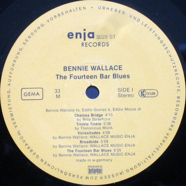 Bennie Wallace - The Fourteen Bar Blues(LP, Album)