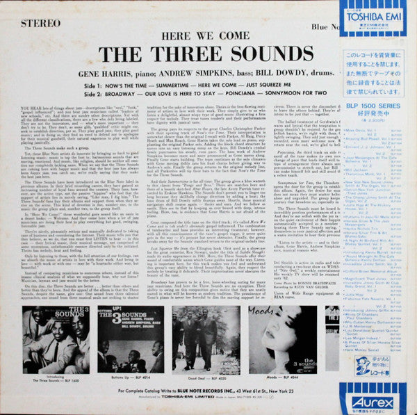 The 3 Sounds* - Here We Come (LP, Album, Promo, RE)